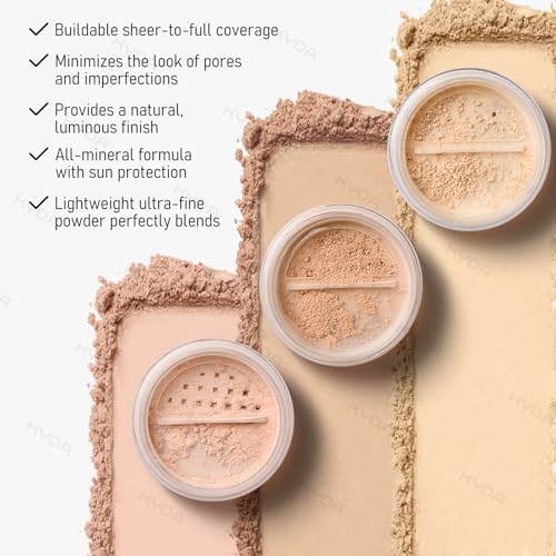 KYDA Mineral Powder Foundation SPF 35 - Buildable Coverage, Fair Light