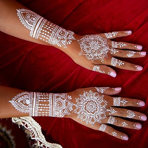Henna Tattoo Stencil Kit - 12 Sheets Hand Forearm Templates