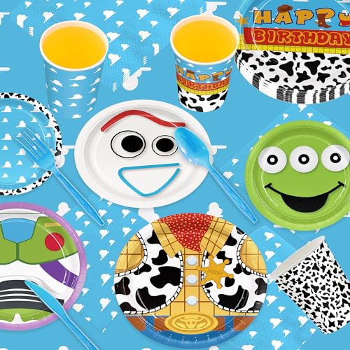 171-Piece Toy Birthday Party Supplies Set for 24 Guests