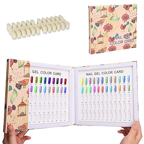 Noverlife Nail Colors Display Book with 120 Nail Tips - Nail Art Showcase