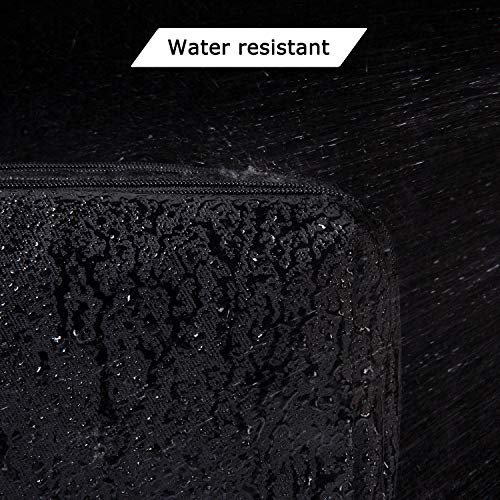 BAGSMART Toiletry Bag for Men, Travel Toiletry Organizer Dopp Kit Water-resistant Shaving Bag for Toiletries Accessories, Door Room Essentials,Black-large