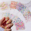 3D Flower Nail Art Stickers Decals, 30 Sheets Cute Daisy & Heart Designs