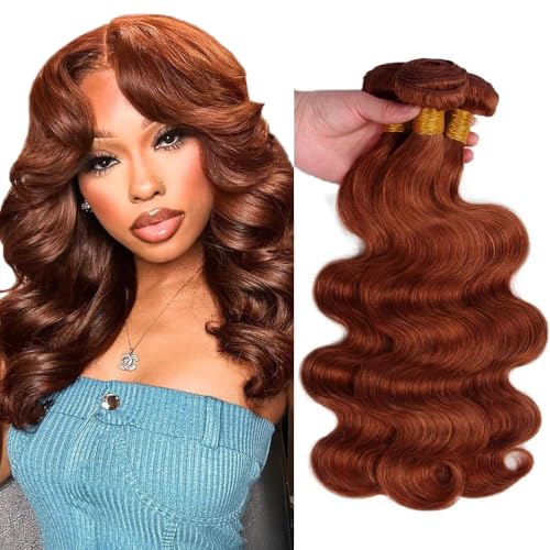 Reddish Brown Hair Bundles #33 Body Wave Virgin Human Hair