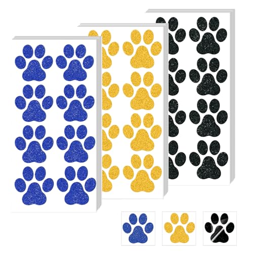 Dog Paw Glitter Temporary Tattoos 30 Sheets 240pcs