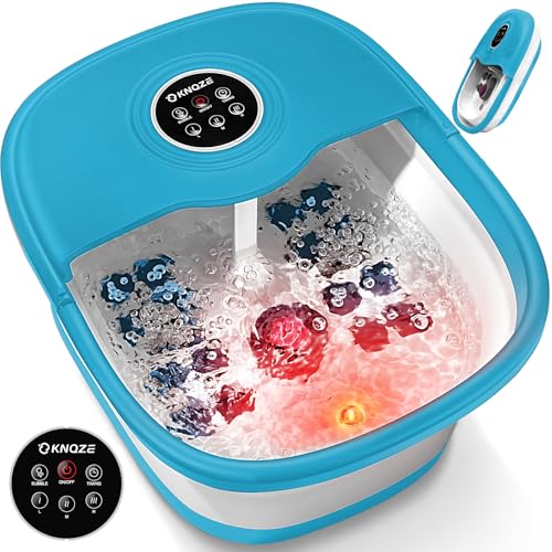 Collapsible Foot Spa Bath with Heat, Bubbles & Rollers
