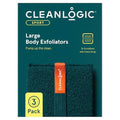 Cleanlogic Sport Large Exfoliating Body Scrubber, 3-Pack