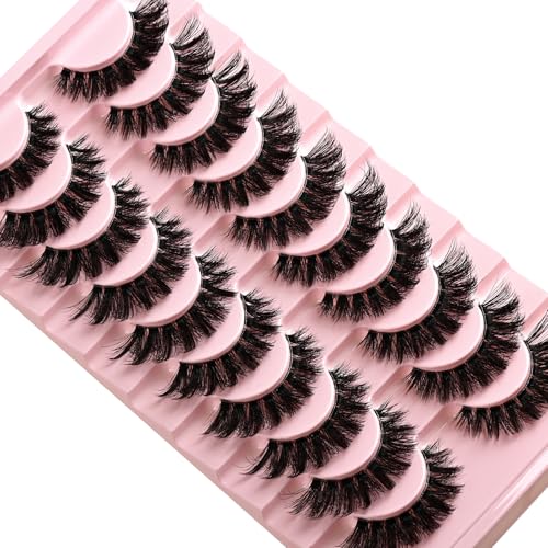 Wispy Cat Eye False Lashes - Natural Volume Faux Mink