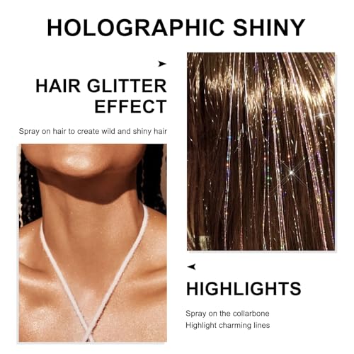 Hair & Body Glitter Spray - Ultra Fine Holographic Sparkle