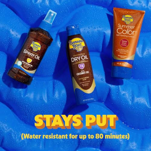 Banana Boat Deep Tanning Spray Oil SPF 4 8oz - Pack of 2