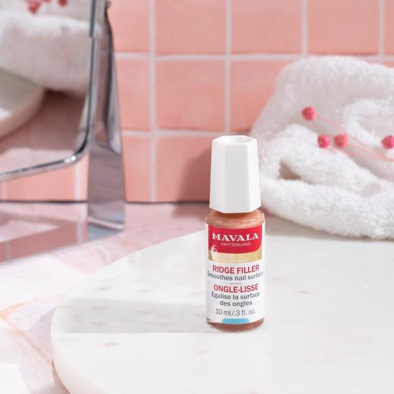 MAVALA Ridge Filler Base Coat for Smooth Nails - Matte Finish, 0.3 oz