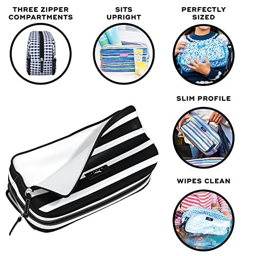 SCOUT 3-Way Toiletry Bag - Travel Makeup Organizer with Zipper Compartments