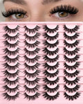 Wispy Cat Eye False Lashes - Natural Mink Demi Lash Strip