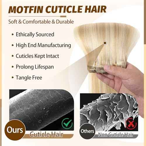 Clip in Hair Extensions Real Human Hair, 24 inch 120g, Balayage Invisible Remy Human hair Clip in Extensions for Women Seamless Straight 8Pcs Double Weft Dark Blonde Highlighted Bleach Blonde