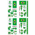World Flag Temporary Tattoos Set - 40 Pcs Waterproof