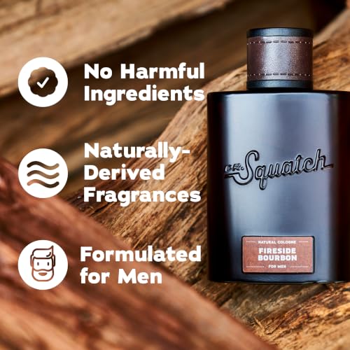 Dr. Squatch Fireside Bourbon Cologne for Men, 1.7 fl oz
