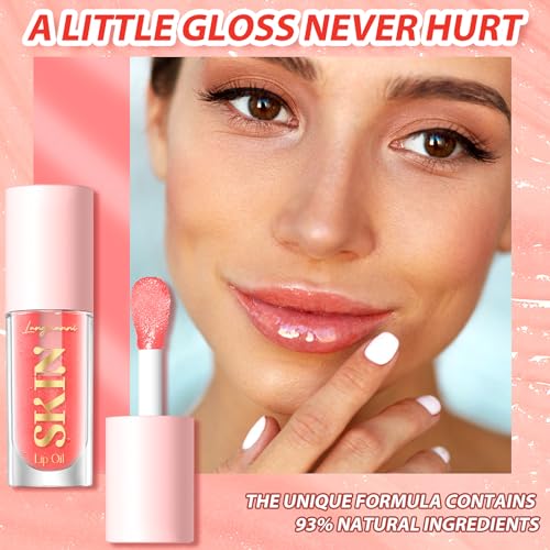 BANGFENG Lip Oil 2-Pack, Moisturizing Glossy Plumping Tint