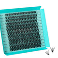 Lash Clusters 240pcs Eyelashes Cluster Individual Wispy Lashes Thin Band for D Curl Lash Extension Eyelashes for Beginners at Home,False Eyelashes Soft Eyelash Clusters(30D,D-Mix9-16mm)