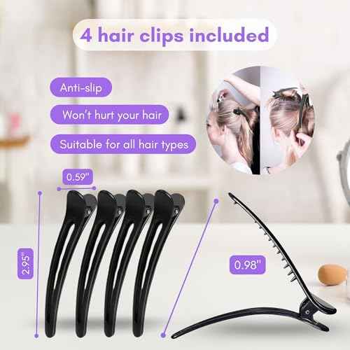 Large Hair Tools Travel Bag and Heat Resistant Mat ? Hot Hair Tools Organizer for Flat Iron, Curling Iron, Hair Dryer ? 2-in-1 Portable Case for Women Bag (19 x 6.5 in) Mat (11 x 15 in)