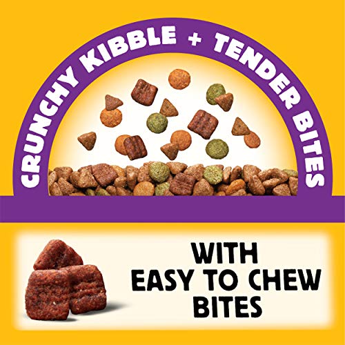 Pedigree With Tender Bites for Small Dogs Adult Dry Dog Food, Chicken and Steak Flavor, 3.5 lb. Bag