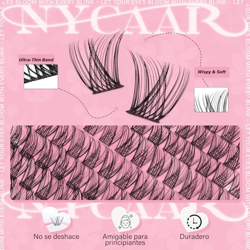 Lash Clusters Kit Wispy D Curl 144Pcs 8-16mm DIY