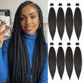 Pre-Stretched Braiding Hair 26 Inch 8 Pack Yaki Crochet