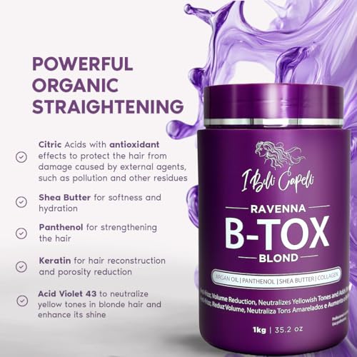 I Belli Capelli Ravenna Blonde B-tox Hair Treatment Kit + Shampoo