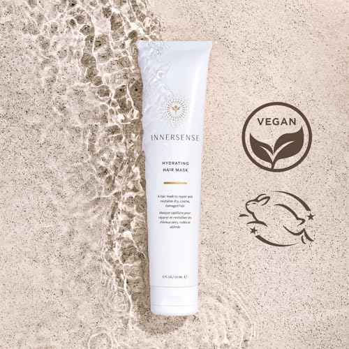 INNERSENSE Organic Beauty - Natural Hydrating Hair Mask | Deep Hydration, Nourishing, Strengthening | Non-Toxic, Cruelty-Free, Clean Haircare (2 Pack - 2 fl oz | 59.1 mL each)