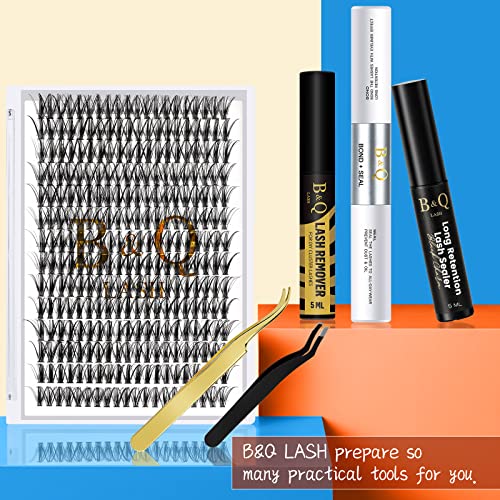 Lash Clusters 40D-D-16mm Individual Lashes 280 Clusters Manga Lashes False Eyelash Lash Clusters Extensions Individual Lashes Cluster DIY Eyelash Extensions at Home (40D-D,16mm)