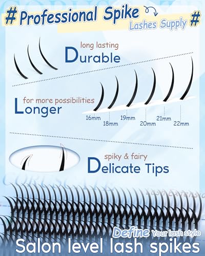 CORUSCATE Spike Lash Clusters 16mm-22mm Dramatic Volume