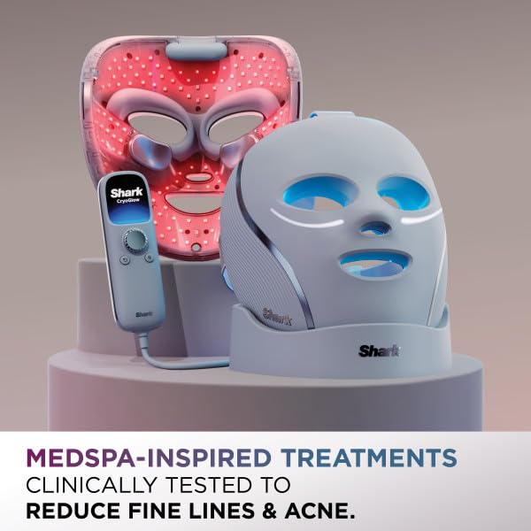 Shark CryoGlow LED Face Mask - Anti-Aging & Skin Clearing Therapy