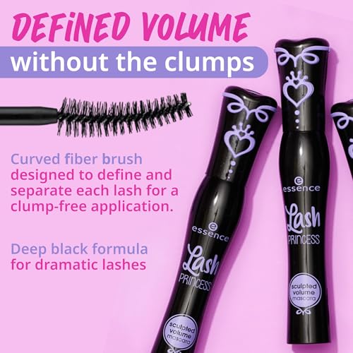 Essence Lash Princess Sculpted Volume Mascara - Black, Long-Lasting & Vegan