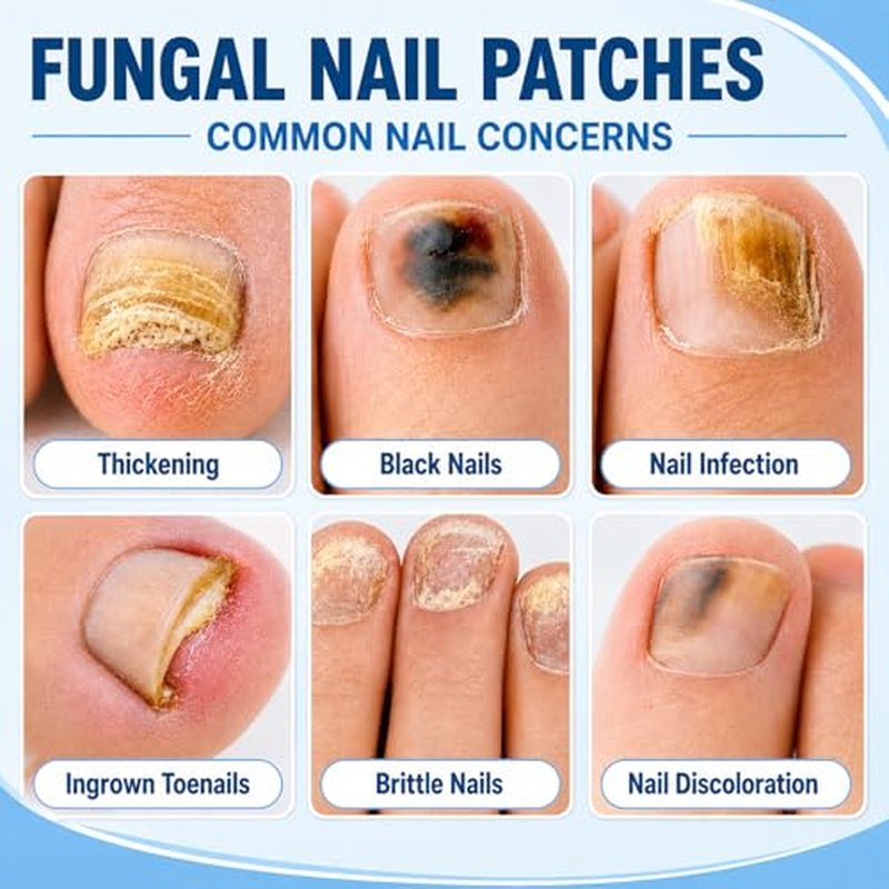Overnight Nail Care Patches - 21 Count Toenail Treatment
