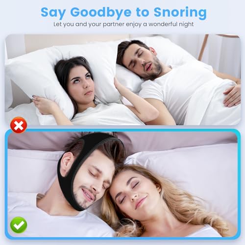 Anti-Snoring Chin Strap for Men & Women – Adjustable Sleep Aid
