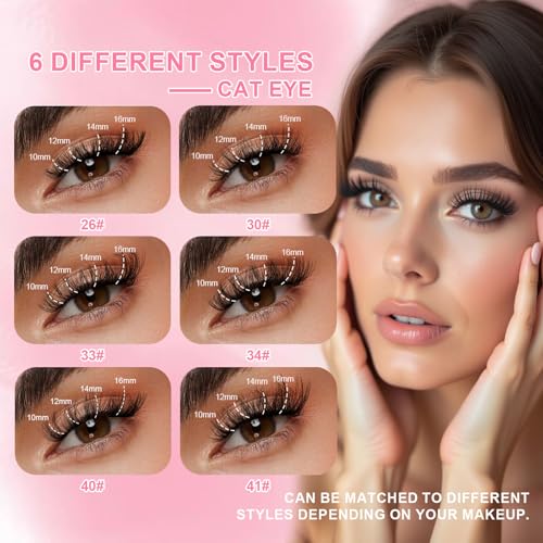 Lash Clusters DIY Kit 10-16mm with Bond, Remover & Tweezers