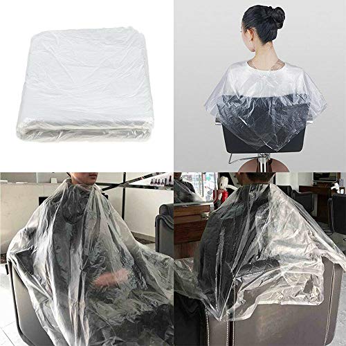 Sportuli 100 Pcs Disposable Hair Cutting Capes 51x36 Inch Waterproof Salon & Barber Towels for Kids & Adults