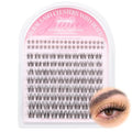 JIMIRE Wispy Lash Clusters with Bottom Lashes - 112 Pcs D-Curl 10-16MM