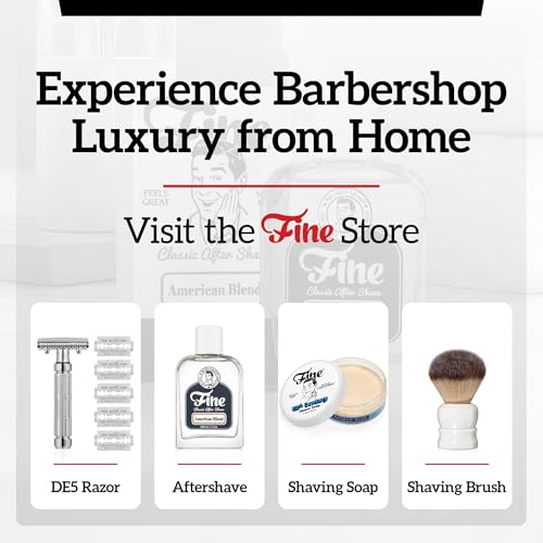 Fine Shaving Brush, Angel Hair Fibers, Cruelty-Free Shaving Cream Brush for Men, Gently Exfoliates The Skin, 100% Solid Resin Handle, 24mm Knot with 56mm Loft (Red & White)
