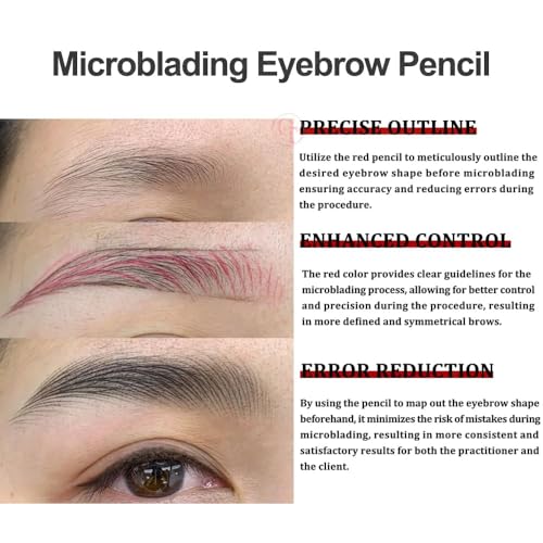 Waterproof Eyebrow Pencil - Pull Cord Peel-Off, Pack of 2