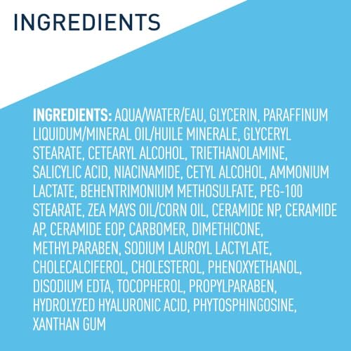 CeraVe SA Cream with Salicylic Acid - Body Moisturizer, 12 oz