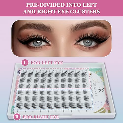 Fox Eye Lash Clusters - 60Pc Wispy Individual Eyelash Extensions