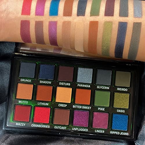 Grunge Palette 18-Shade Face Makeup Highlighter by CITY COLOR