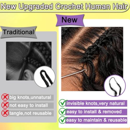 Burmese Curly Crochet Human Hair 22" 60g