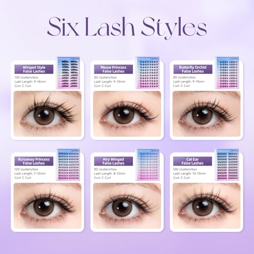 Lash Clusters Individual Eyelashes 7-10MM C Curl 120pcs