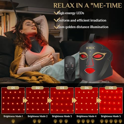 Red Light Therapy Mask with 630nm & 850nm LED