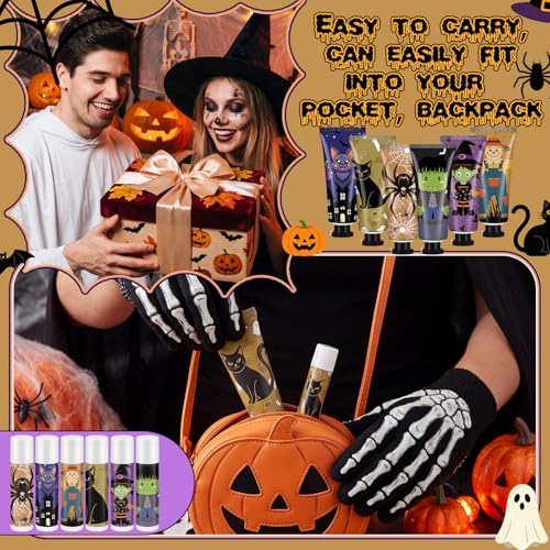 Halloween Hand Cream & Lip Balm Gift Set, 12-Piece