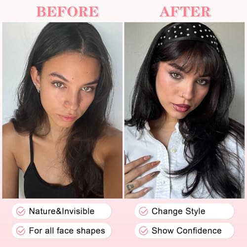 YOLIN Clip-In Bangs Human Hair Extensions