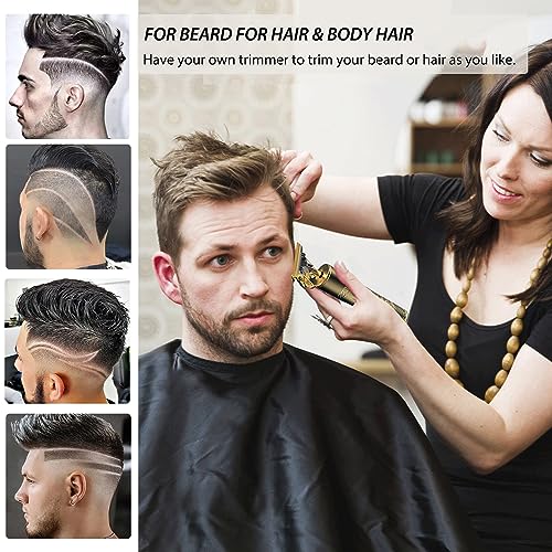 Professional T-Blade Hair Clipper for Men Cordless Rechargeable