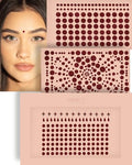 Maroon Velvet Bindis by Mercy London – Face Jewels Multipack