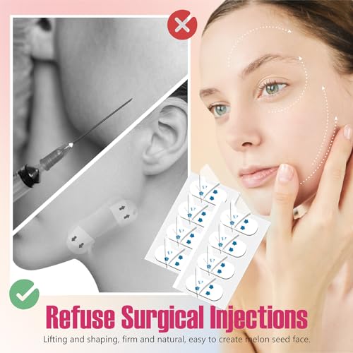 YAGUVI Invisible Face Lift Tape - 60PCS for V-Shaped Contour
