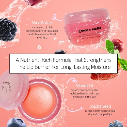 Grace & Stella Berry Lip Butter - Hydrating Lip Balm